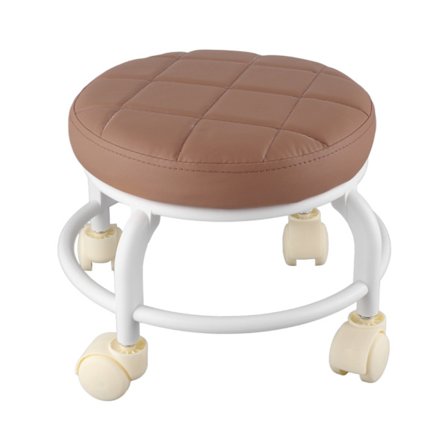 Rolling Ottoman High Density Memory Foam Vattentät Tysta hjul Dubbla lager Fotstöd Pall för Family Office Coffee Färg