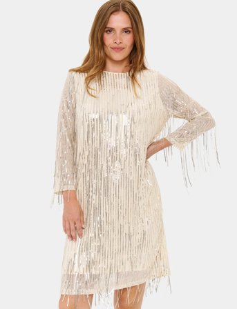 Saint Tropez Nellissz Dress - Cream - L