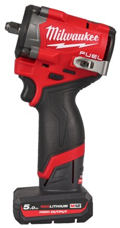 Milwaukee M12 FCIWF38G3-502X Mutterdragare med batteri och laddare, Maskiner