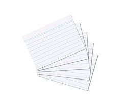 HERLITZ Karteikarte A7 liniert ws 100St hf mit Aufreißfaden