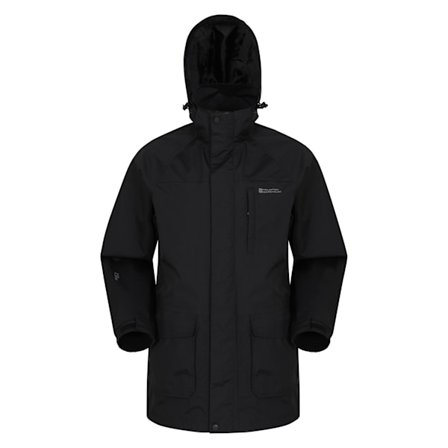 Mountain Warehouse Mens Glacier II Long Vattentät Jacka L Bla