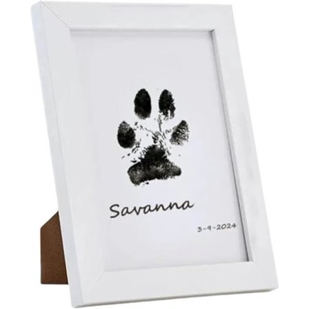 Blekkfritt potetrykksett, minnesett for hunde- og kattepoter, minnegave til dyreelskere og minnesmerker