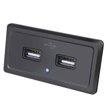 Billaddare Laddpanel med 2 USB-Uttag