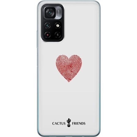 Kompatibelt Mobildeksel til Xiaomi Xiaomi Poco M4 Pro 5G Cactus and Friends - Fingerprint Love