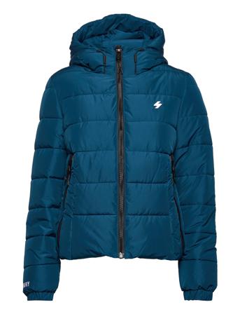 Hooded Spirit Sports Puffer Blue Superdry