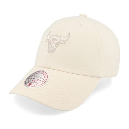 Mitchell & Ness - NBA Vit unconstructed Keps - Chicago Bulls Elite Neutrals Dad Cap Off White Dad Cap @ Hatstore