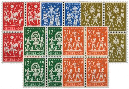 Holland 1961 - NVPH 759-763 - 4-blokke - Postfrisk