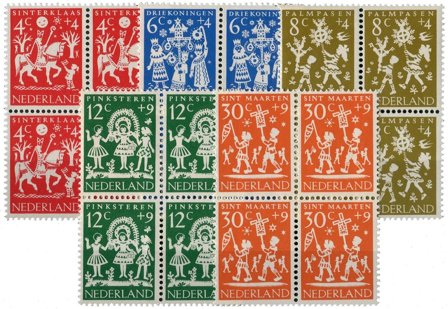 Holland 1961 - NVPH 759-763 - 4-blokke - Postfrisk