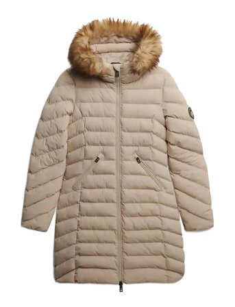 Superdry | Fuji Faux Fur Hood Mid Length | M
