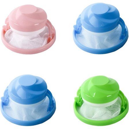 4 stk. hårvaskemaskin, gjenbrukbar flytende hårfangernett