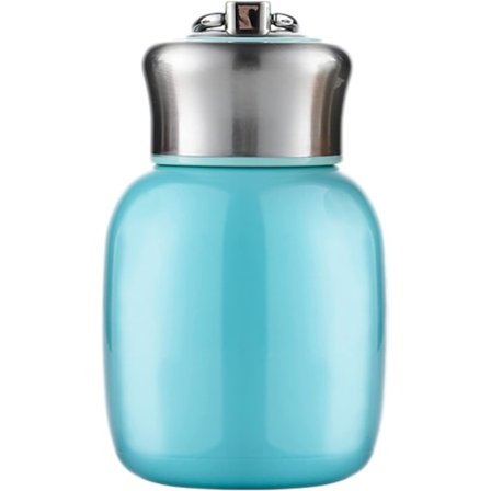 200 ml Mini Termos Vakuumisoleret Vandflaske Ingen Lækage Juice Mælk Vakuum Varm og Kold Vandflaske Piger Drenge Børn Voksen Gave (Blå)