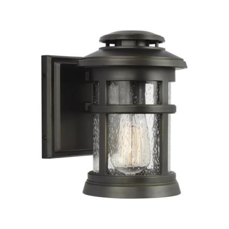 Elstead Newport 1-Lys udendørs væglanterne, antik bronze, IP44, E27