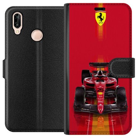 Yhteensopiva Lompakkokotelo Huawei Huawei P20 lite Ferrari Formula 1 -auto ikonisessa punaisessa muotoilussa urheilullisella tarkkuudella