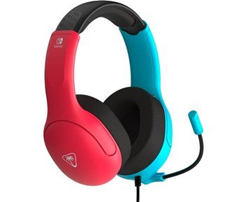 Turtle Beach-Airlite Fit Wired Gaming Headset - Neon Blue Red-Airlite Fit - kablet gamingheadset for Nintendo-Gaming-Nintendo-tilbehør
