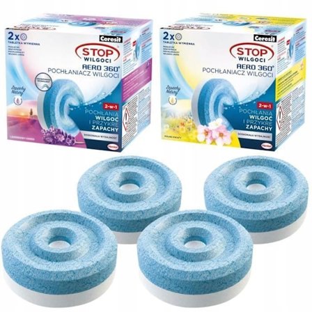 Ceresit Aero 2x tabletter med lavendeldoft och 2x med tabletter med