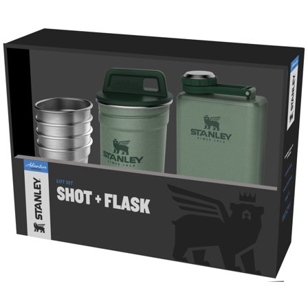 Stanley Adventure Shot + Flask Gift Set flasks Green OneSize