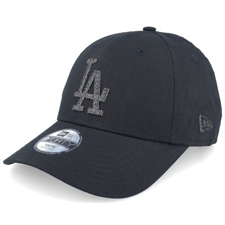 New Era - MLB Noir adjustable Casquette - Kids Los Angeles Dodgers Metallic 9FORTY Black Adjustable @ Hatstore