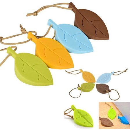 4-pack Dörrkil, Silikon Dörrstopp, Löv Cartoon Stil