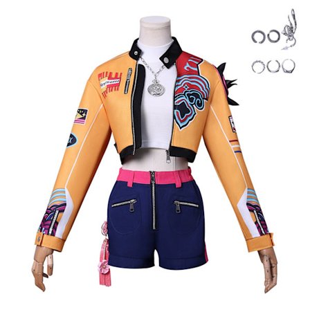 Koreansk jentegruppe KPOP Demon Hunter jentegruppe cos klær Rumi Mira Zoe cosplay kostyme