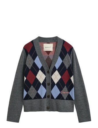 GANT | Argyle V-Neck Cardigan | S