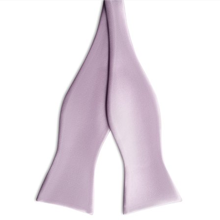 Light Violet Self-Tie Satin Bow Tie for Men - Self-tie bow ties