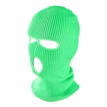 Full Face Skimaske Vinterhue Balaclava Hætte Beanie Varm Taktisk Hat 3 Huller