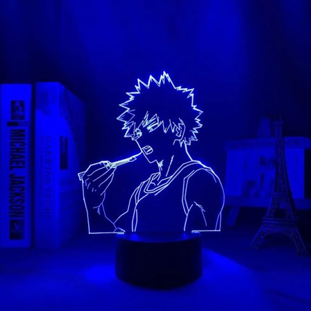 My Hero Academia Anime Figur Katsuki Bakugo 3D LED Natlys RGB Neon Fødselsdagsgave Lava Lampe Soveværelse Bord Manga Dekoration