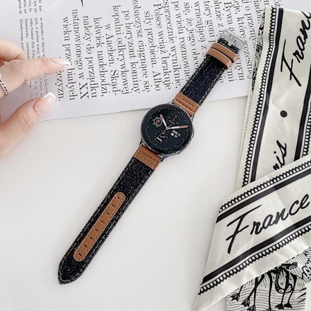 20mm Denim Lær Rem (FMY)