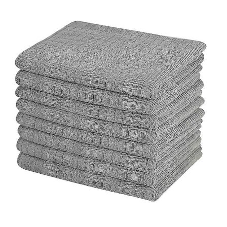 8 Pcs Household Floor Glass Cleaning Cloth, Microfiber Towel