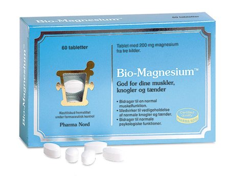 Pharma Nord Bio-Magnesium 200 mg 60 tabl., Helse & Madvarer, Mineraler, Magnesium