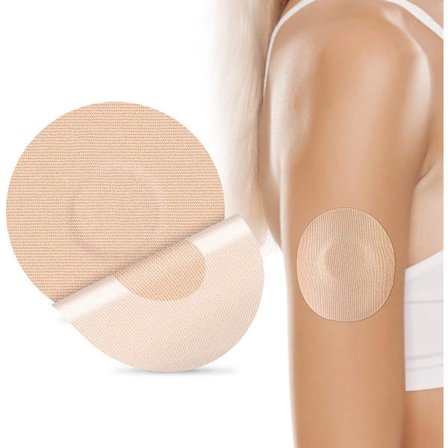 25-pak sensorovertræk glukosemåler fikseringsplastre vandtætte latexfri plastre kompatible med Libre 1/2/3 Plus Sensor CGM fleksible plastre nr. 15