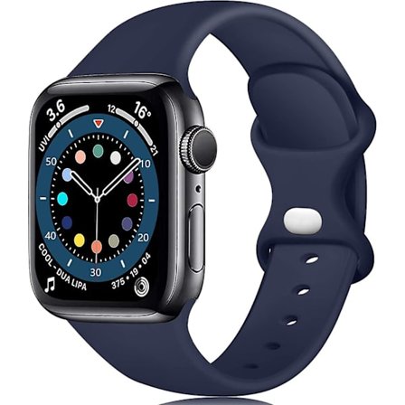 Silikonrem kompatibel med Apple Watch-rem 44mm 42mm 45mm 49mm, erstatningsremmer for Apple Watch