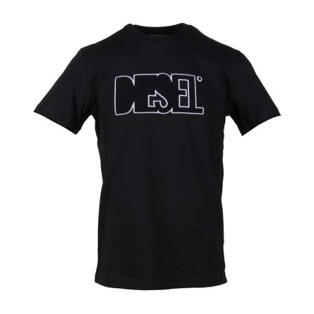 Diesel, T-Shirts Zwart, Heren, Maat:M