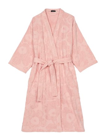 Unikko Bathrobe Pink Marimekko Home