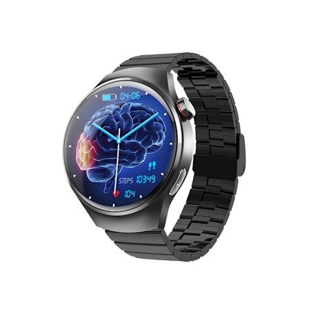 Smartklokke med hjertefrekvens- og oksygenmåling, sportsporing, SOS, Bluetooth-samtaler og varsler