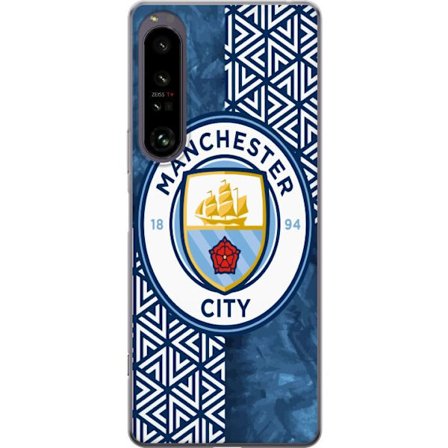 Yhteensopiva Puhelinkuori Sony Xperia 1 IV Man City emblem