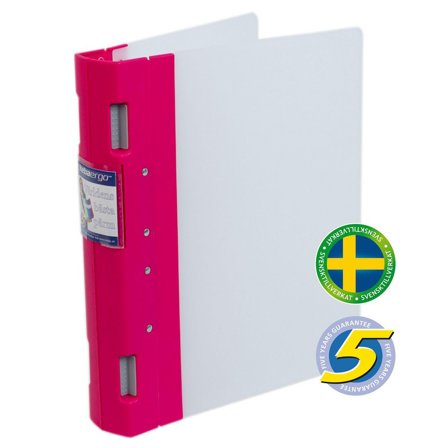 KEBA Gaffelpärm ergo A4 55mm Cerise/Neutral - Lyreco - Kontorsmaterial - Pärmar och register - Gaffelpärmar i plast