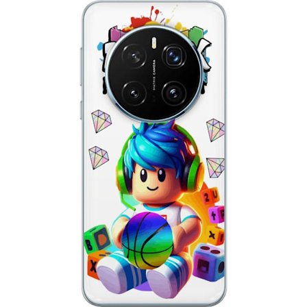 Kompatibelt Mobildeksel til Honor Honor Magic7 Pro Fargerik Roblox-illustrasjon med spillkarakter, leker og energi, perfekt for spillfans og barnerom