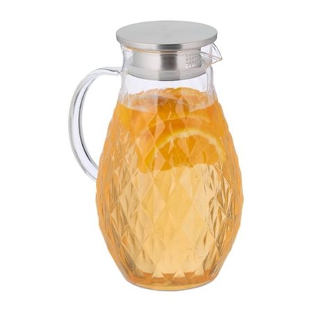 Glaskaraff med lock 2 l