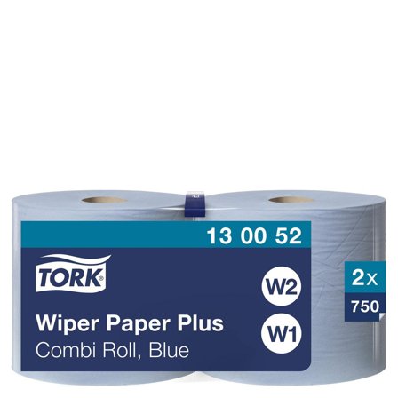 TORK Industritork Plus Combi W1/2 blå 2/fp - Lyreco - Städ och hygien - Toalettpapper och torkpapper - Industritork