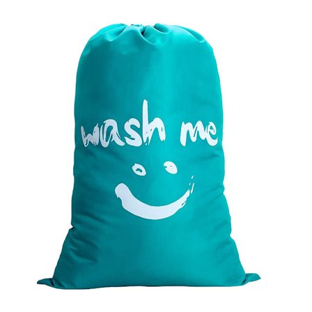 Stor Vaskesekk Foldbar Vaskesekk Oppbevaringssekk med Nylontau