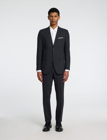 Selected Slmslim-Oasis Linen Trs Noos - Black - 54