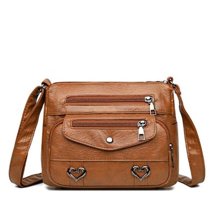 Dame Crossbody Veske Tote Håndveske BRUN