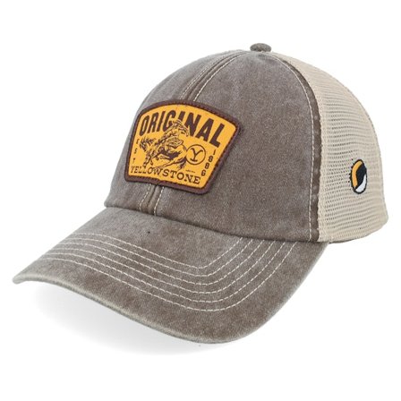 Yellowstone - Marron trucker Casquette - Original Washed Brown/Stone Trucker @ Hatstore