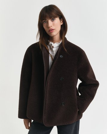 GANT Damen Jacke aus Shearling-Imitat (XXL)