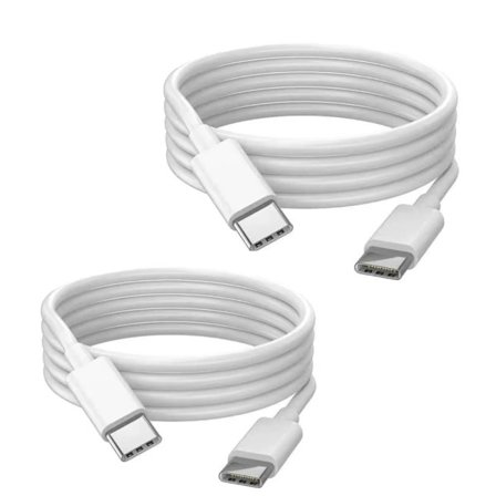 2-PACK 2 metrin pikalatauskaapeli USB-C - USB-C