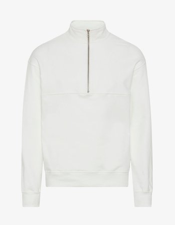 Organic Quarter Zip - Optical White - S