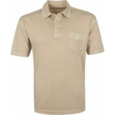 Gant Sunfaded Jersey Polo beige, Herr Pikétröjor, Herr, Storlek: M