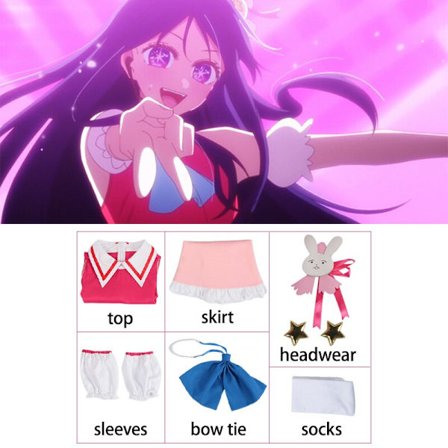 Hoshino Ai Cosplay Costume Anime Oshi No Ko Cosplay Costume Dresses Wig Suit Halloween Costume Women Girl