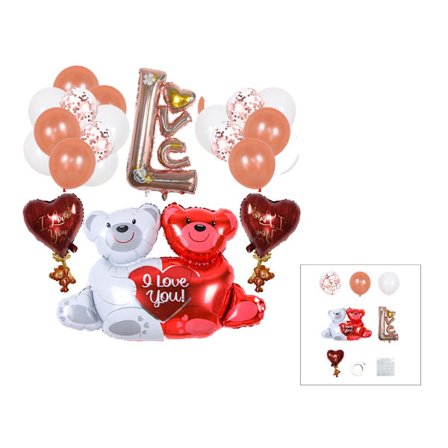Alla hjärtans dag ballongdekorationer för bröllopsfest födelsedagsjubileum